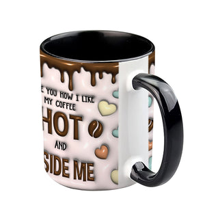 I Like You How I Like My Coffee - Personalized Couple Accent Mug