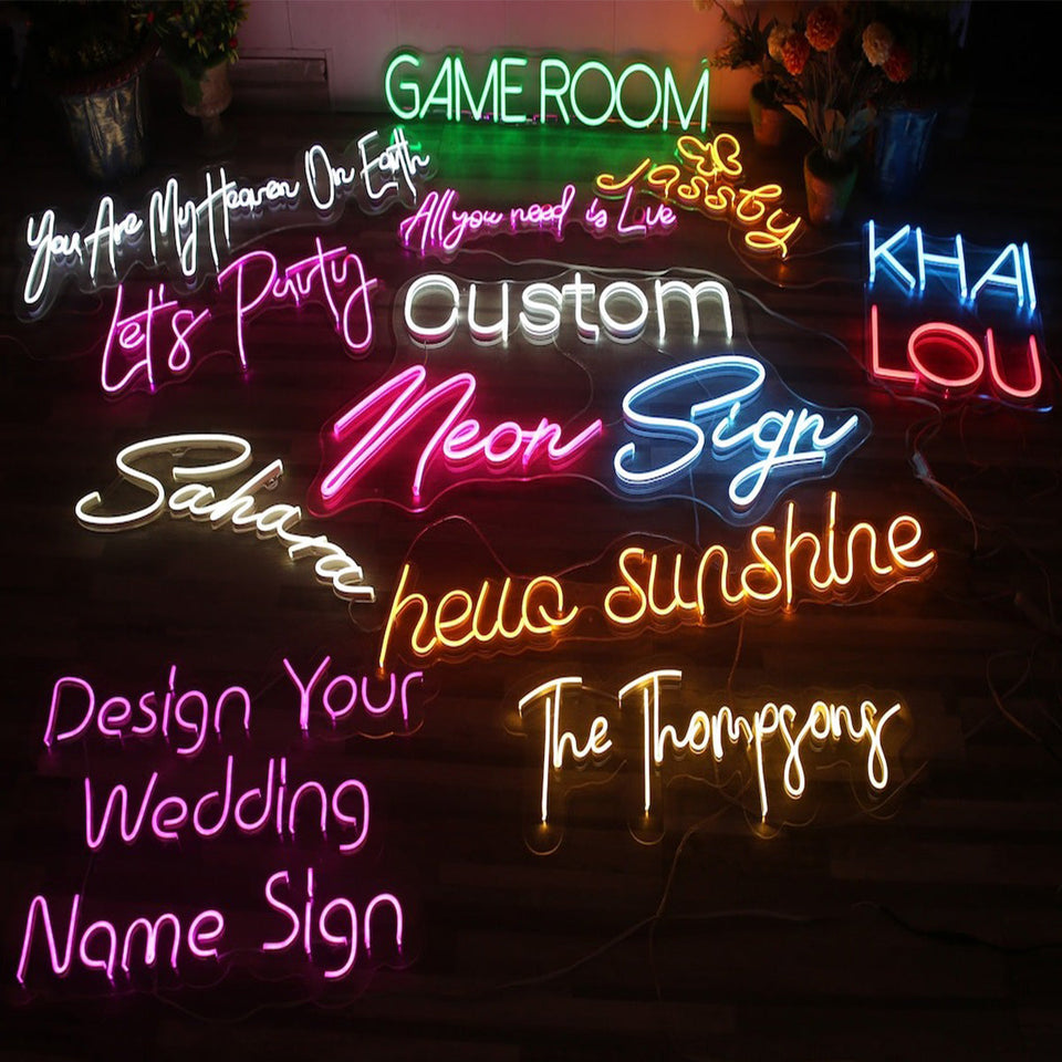 I Love You - Personalized Couple Neon Sign