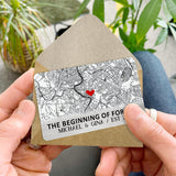 The Beginning Of Forever - Personalized Couple Wallet Insert Card