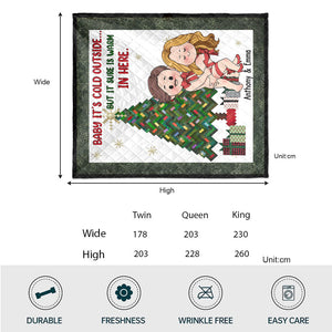 Warm In Here - Personalized Couple Quilt