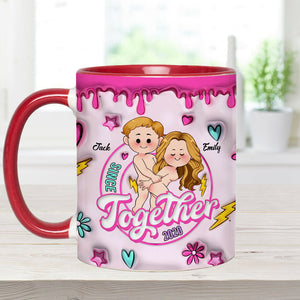 Together Since - Personalized Couple Accent Mug