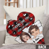 I Love You - Personalized Couple Throw Pillow