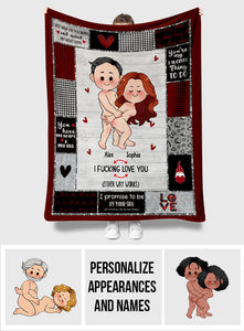 I Love You - Personalized Blanket