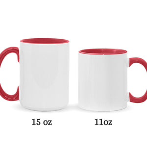 Christmas Is Coming - Personalized Couple Accent Mug