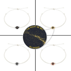 The Night We Met Custom Star Map - gift for boyfriend, husband, wife, girlfriend - Personalized Projection Bracelet