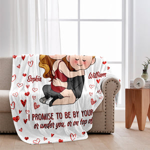 I Promise To Be By Your Side - gift for husband, wife, boyfriend, girlfriend - Personalized Blanket