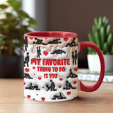 My Favorite Thing To Do Is You - Personalized Couple Accent Mug