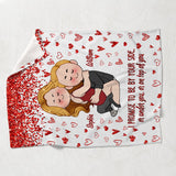 I Promise To Be By Your Side - Personalized Couple Blanket