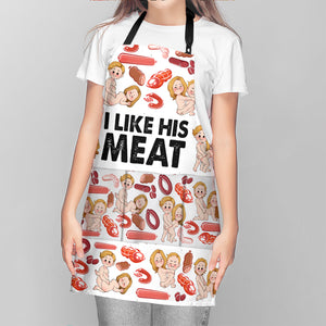 I Like her Buns, I Like His Meat - Personalized Couple Apron