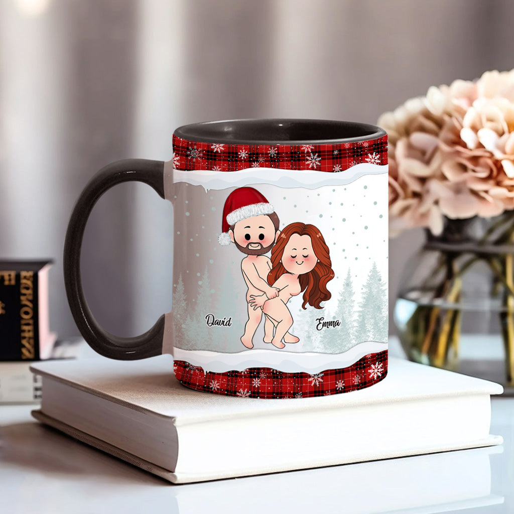 Of All Weird Things - Personalized Couple Accent Mug