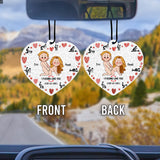 I Love You - gift for husband, wife, boyfriend, girlfriend - Personalized Heart Shape Air Freshener