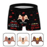 Would eat here again - gift for husband, wife, boyfriend, girlfriend - Personalized Men’s Boxer Briefs