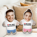 I Love You - Personalized Couple Shaped Pillow