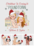 Merry Christmas In Poundtown - gift for wife, husband - Personalized Decal Die Cut