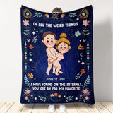 You're By Far My Favorite - Personalized Couple Blanket