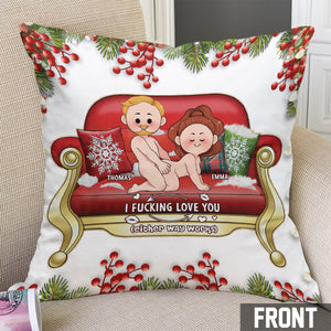 I Love You - Personalized Couple Throw Pillow