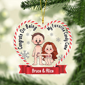 Congrats On Being My Favorite - gift for husband - Personalized Transparent Ornament