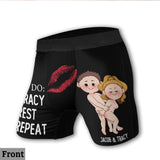 To Do List - Personalized Couple Men Boxer Briefs