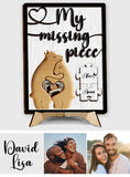 My Missing Piece - Personalized Couple 2 Layered Wood Sign / Wood Plaque