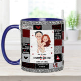 I Love You - Personalized Couple Accent Mug