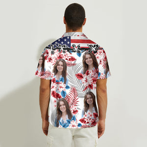 Custom Photo Hawaiian Shirt For Him - Personalized Couple Hawaiian Shirt