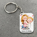 I Need You Tonight So Get Home Safe - Personalized Couple Keychain