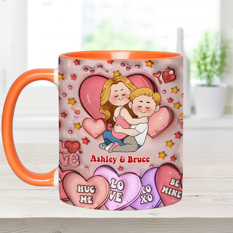 I Love You - Personalized Couple Accent Mug