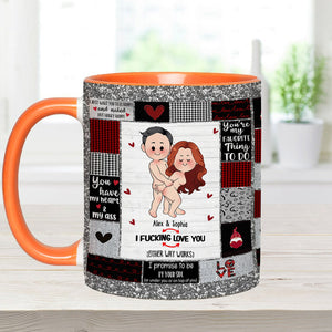 I Love You - Personalized Couple Accent Mug