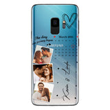 The Day Our Journey Began Photos & Calendar Custom - Personalized Couple Clear Phone Case