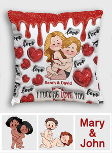 I Love You - Personalized Couple Throw Pillow