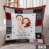 I Love You - Personalized Couple Throw Pillow