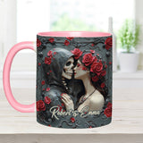 Til Death Do Us Part - Personalized Couple Accent Mug