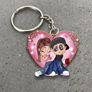 Y2K Couple - Personalized Couple Keychain