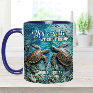 You, Me & The Sea - Personalized Couple Accent Mug