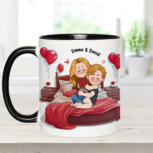 My Favorite Place Is Your Huge D Inside Of Me - Personalized Couple Accent Mug