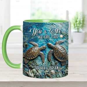 You, Me & The Sea - Personalized Couple Accent Mug