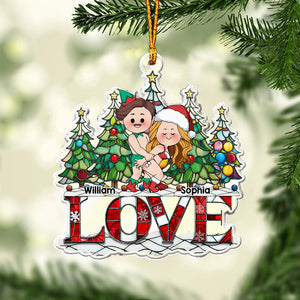 I'm F**king Love You - Personalized Couple Custom Shaped Ornament