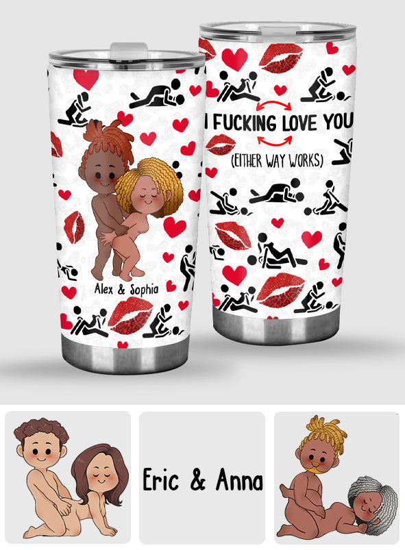 I Love You - Personalized Couple Tumbler