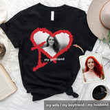 I Love My Girlfriend Boyfriend Husband Wife Custom Photo - Personalized Couple T-shirt And Hoodie