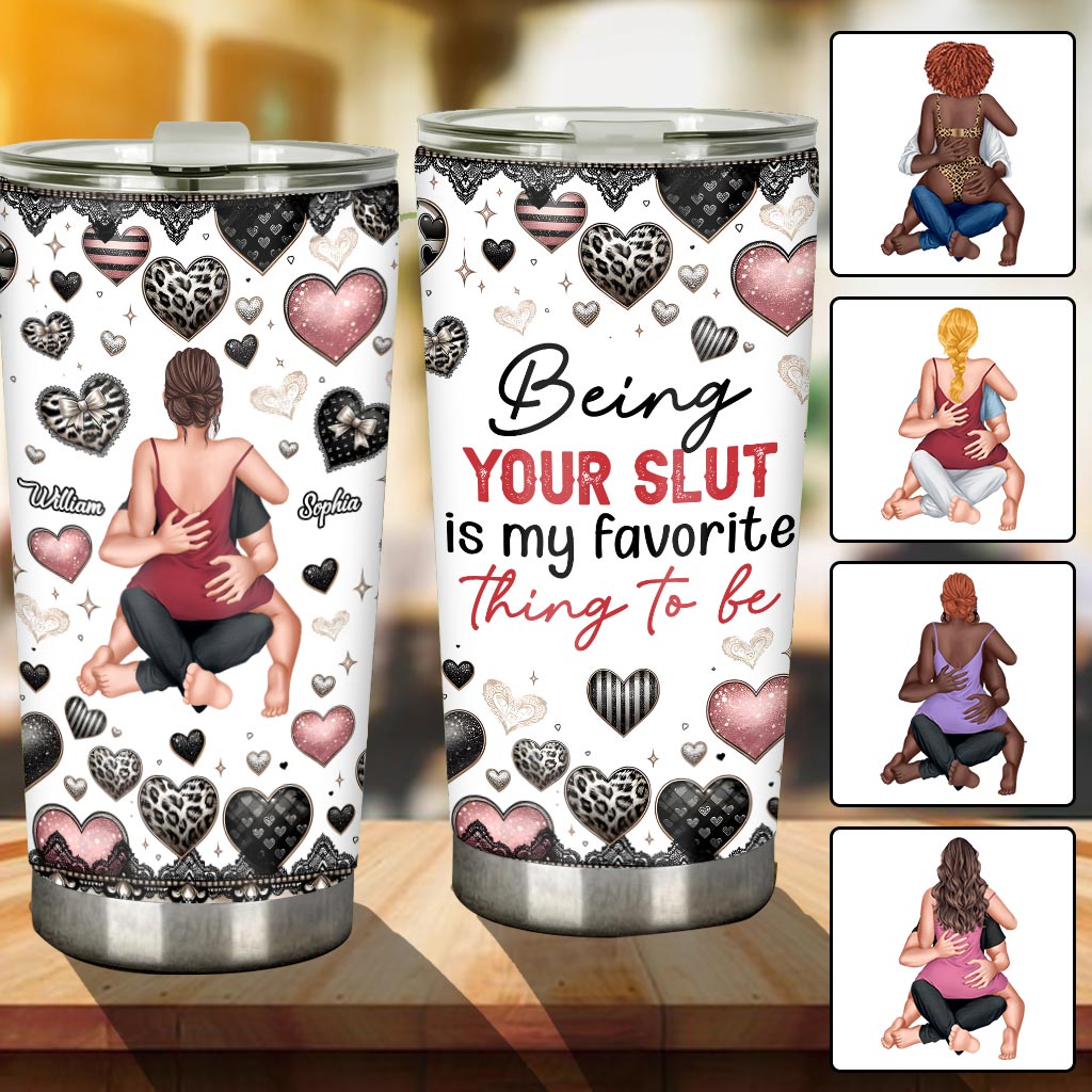 My Favorite Thing To Be - Personalized Couple Tumbler