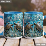 You, Me & The Sea - Personalized Couple Accent Mug