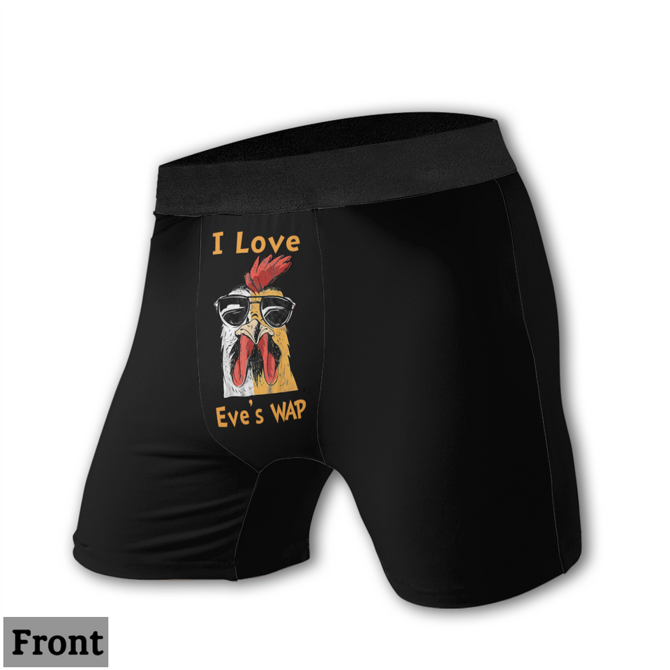 I Love Your Chicken & Kitten - Personalized Couple Women Briefs & Men Boxer Briefs