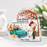 It's The Most Wonderful Time Of The Year - Personalized Couple Custom Shaped Acrylic Plaque