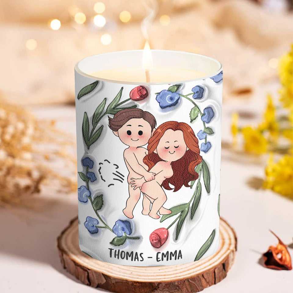 I Still Love You - Personalized Couple Candle With Wooden Lid