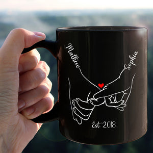 Holding Hands - Personalized Couple Mug