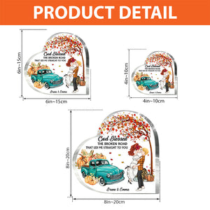 It's The Most Wonderful Time Of The Year - Personalized Couple Custom Shaped Acrylic Plaque