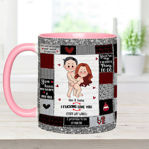 I Love You - Personalized Couple Accent Mug