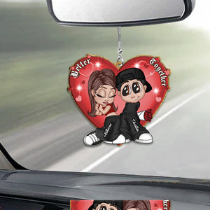 Y2K Couple - Personalized Couple Car Ornament