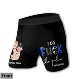 I Do Love The Police - Personalized Couple Women Briefs & Men Boxer Briefs