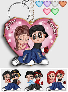 Y2K Couple - Personalized Couple Keychain